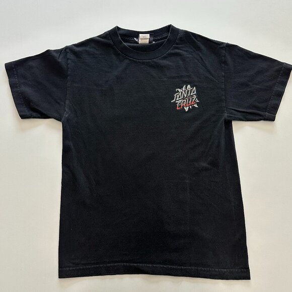 Vintage Santa Cruz Black T Shirt Small Streetwear Skate Skateboarding - Picture 1 of 8